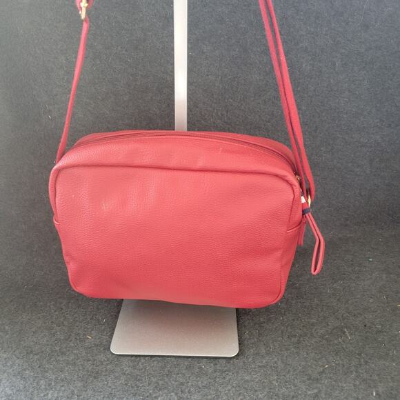 Tommy Hilfiger red leather purse Bag Crossbody - Picture 3 of 14